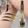 3D Dye Eyebrow Pencil Hairling Anti-smudge Waterproof Long Lasting Black Brown Large Brush Natural Wild Eyebrow Enhancers Cream. 