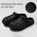 Men's EVA Clog Shoes Summer New Thick Bottom Anti-Slip Deodorant Toe Cover Beach Slippers Breathable Comfortable Sandals.