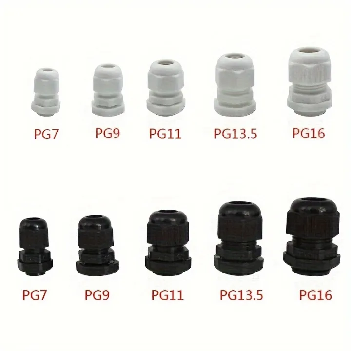 10pcs%20PG7%20-PG16%20for%203-14mm%20%20Wire%20Cable%20White%20Black%20Nylon%20Plastic%20Connector%20%20Waterproof%20Cable%20Gland%20Plastic%20Cable%20Entry%20IP67%20-%20Image%205