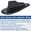 Car Roof Fin Car Spoiler Universal Tuning Roof Diffuser Shark Fins Spoiler Wing Kit Air Vortex Generator Carbon Fiber 10 PCS. 