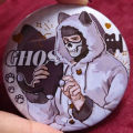 Game Call Of Duty Keegan Ghost Konig Cosplay Badge Cute Metal Brooch Backpack Ornament Clothes Corsage Pins Party Props. 