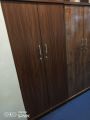 cabinet 3by6 made with lamination patex brown color two-door with lock good and high quality. 