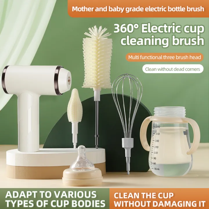 360%C2%B0%20Rotating%20Electric%20Baby%20Bottle%20Brush%20Set%20Silicone%20NippleCleaner%20BPA-Free%20Infant%20Cleaning%20Tool%20with%20Egg%20Beater%20Function%20-%20Image%205