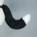 Fluffy Cat Tail Super Soft Faux Fur Tail Japanese Style Faux Fox Tail Adjustable Belt Artificial Cat Tail Furry Tail. 