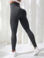 Women Pants Gym Yoga Seamless Sports Clothes Stretchy High Waist Athletic Exercise Fitness Leggings. 