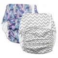 Reusable Adult Diapers, Washable, Elderly Incontinence Underwear Printed Abdl Diapers for Person with a Disability 1 Piece.