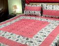 Embroidered Patch Work King Size BedSheet - High Quality - Cotton Double Bedsheet Embroided by Dazzling point. 