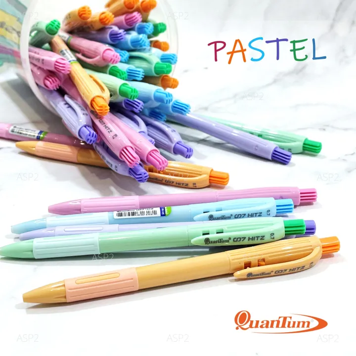 Quantum%20007%20Hitz%20pastel%200.7mm%20ballpoint%20pen%20Blue%20Ink%20assorted%20colors%20(Pack%206/12/bottle%2050%20PCs)%20-%20Image%204