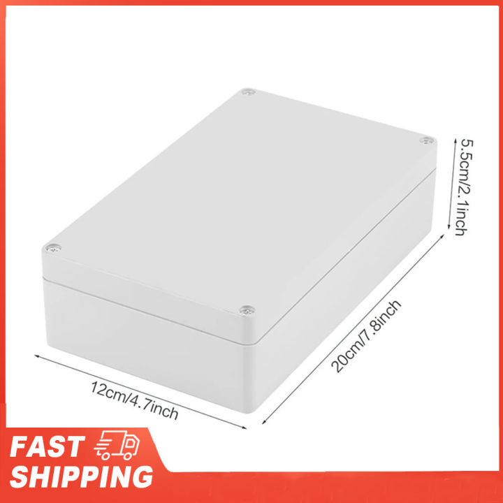 Water Resistant IP65 ABS Project Enclosure Case Wiring Junction Connection Box Cable Enclosure Case Box 200*120*56mm