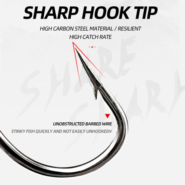 ShareShark%2050pcs/box%20Fishing%20Treble%20Hooks%20Kit%20High%20Carbon%20Steel%20Hooks%20Strong%20%20Round%20Bend%20with%20Split%20Rings%20for%20Lures%20Baits%20-%20Image%205