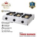 High Quality Steel 3 Burner Gas Cooker. 