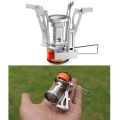 Portable Outdoor Camping Stoves Backpacking Gas Stove with Piezo Ignition Stable Support Wind-Resistance Camp Stove for Cooking. 
