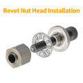 Rivet nut tool Hand Rivet Nut Gun Head Simple Installation Manual Riveter Rivnut Tool Accessory for M3 M4 M5 M6 M8 M10. 