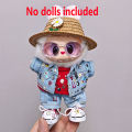 High-quality for Labubu Kids' Clothing 15cm - 17cm Western Denim Clothing and Shoes Set Labubu Universal Clothing. 