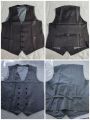 New Trending Men Classic Formal Business Vest Solid Color Sleeveless V Neck Waistcoat.. 