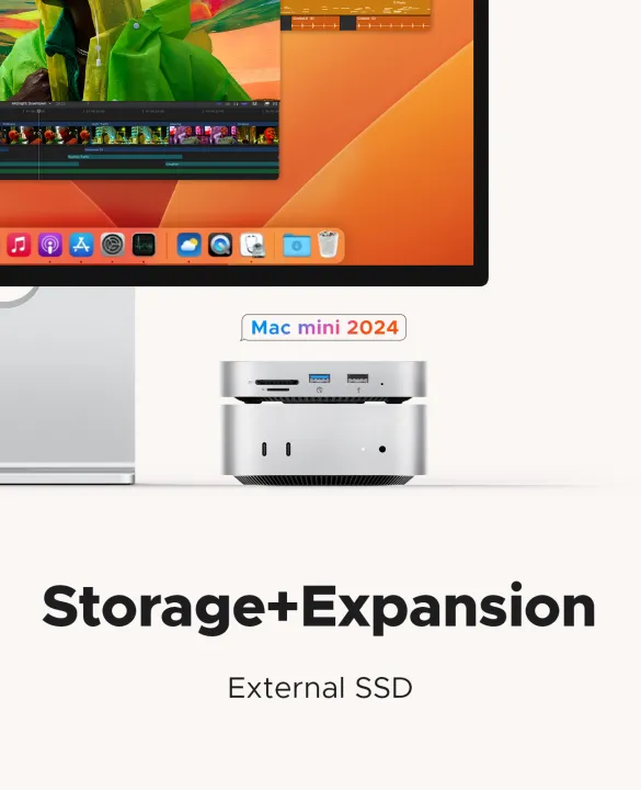 ORICO%20MiniMate%20M4SE%20External%20SSD%20Storage%20Expansion%205Gbps%20Desktop%20Dock%20for%20MacMini%20M4%20Pro%20Storage%20SD/TF3.0%20Port%20-%20Image%202