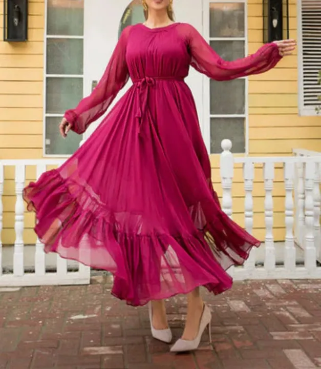 Chiffon%20Long%20Maxi%20Dress%20For%20Women's%20Party,%20Formal%20Wear%20-%20Image%202