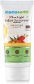 Ultra Light Natural Sunscreen Lotion SPF 50 PA+++ For Indian Skin, With Turmeric & Carrot Seed, 80ml BY MAMAEARTH. 