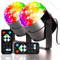 RGB LED Stage Disco Light Rotating DJ Ball Strobe Sound Control Magic Dance Car Christmas Party Club Laser Show Lamp Party.