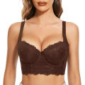 FallSweet Push Up Bra Add One Cup Underwire Corset Top Bustier  Bras for Women Longline Bralette. 