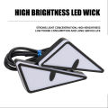2Pcs Motorcycle Led Demon Eye Light Semicircle/Triangle Eye Turn Signal Light Dynamic Tail Lamp Mini Car Decoration Lights.