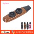 Kazoo Flute Instrument Kazoo Flute Dual Hole Flute Adjustable Musical Wind Instrument with Diaphragm for Playing Performance. 