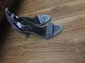 high heel sandals in silver for women. 