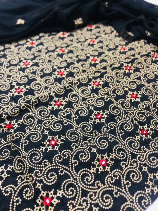 Unstitched%20Moti%20Tanka%20Embroidery%20with%20Original%20Mirror%20Work%203%20piece%20suit%20for%20Women%20&%20Girls/%20Traditional%20Embroidery%20Dress/%20Multani%20Karhai%20-%20Image%204