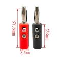 1/5 Pairs 4mm banana plug male connector. 