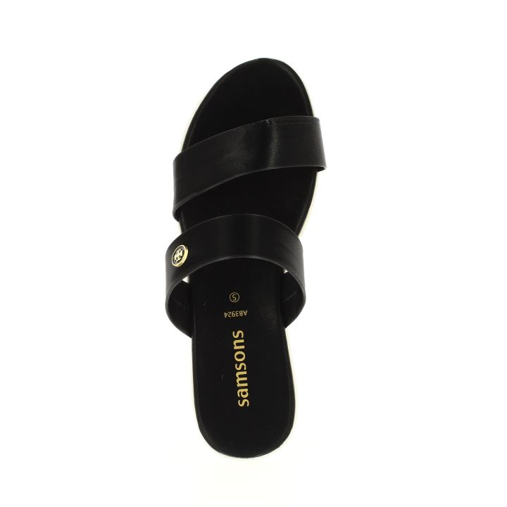 samsons%20Women%20Casual%20Toe%20Ring%20Wedges%20BLACK%20-%20Image%205