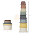Baby Toy Stacking Cups Children Educational Nesting Ring Tower Bath Play Water Set Early Educational Toys For Infant 0 12 Months. 