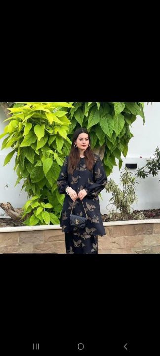 Bird Style 2 Piece Stitched Dress Elegant Style Trending Design Ladies Dress