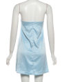 Sisterlinda Women Sweet  Satin Dress Chic Elegant Bow Patchwork Sleeveless Summer Trend Vacation Party Club Fashion Bodycon. 