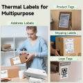 4x6 Inch Direct Thermal Labels 500 Labels Per Stacked Strong Adhesive, Labels Resistant to Water & Grease For Shipping Label. 