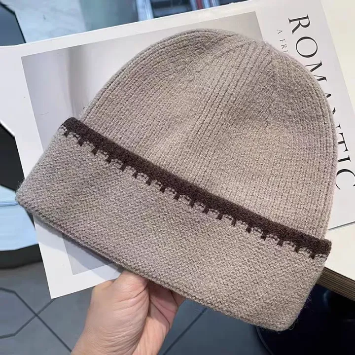 Minimally%20Color%20Blocking%20Striped%20Knitted%20Hats%20For%20Women%20Versatile%20In%20Autumn%20And%20Winter%20Fashionable%20And%20Trendy%20Warm%20Caps%20-%20Image%206