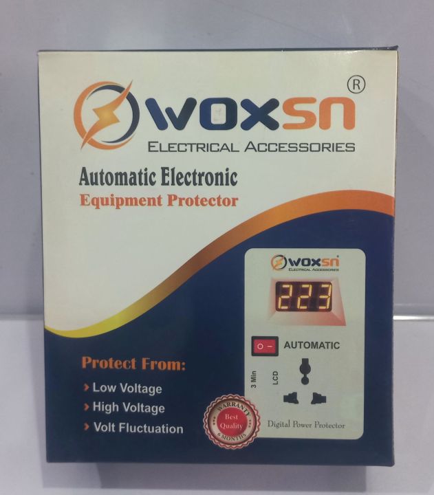 Automatic Protector Stabilizer For Fridge and LCD with Volt Meter