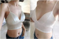 Satin crop top. 