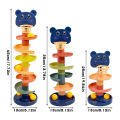 Baby Rotating 3/5/7-story Track Stacked Montessori Rolling Ball Tower Early Parent Child Education Interactive Toy Gift. 