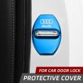 Car Accessories Auto Door Lock Covers Case For Audi A3 A4 A5 A6 A7 Q2 Q3 Q5 Q8 TT S3 S4 S5 S6 Auto Decorate Stickers. 