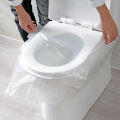 50/100PCS Biodegradable Disposable Plastic Toilet Seat Cover Portable Safety Travel Bathroom Toilet Paper Pad Bathroom Accessory. 