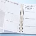 53 Sheets Undated Weekly Planner PVC Hardcover Notebook Weekly Goal To Do List Academic Planner Daily Schedules Priorities. 