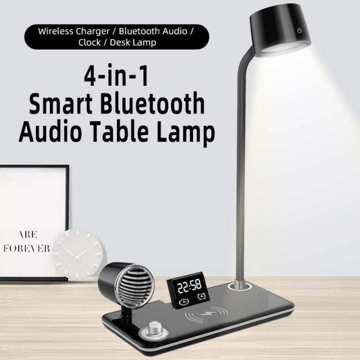 Multifunctional%20Led%20Desk%20Lamp%20with%20Bluetooth%20Audio%20Electronic%20Clock%20Wireless%20Charging,%20Knob%20Control%20Three%20Color%20Reading%20Lighting%20-%20Image%202