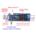 Boost Buck Converter TYPE-C micro USB Step UP / Down Power Supply Module DC-DC 5V to 3.3V / 12V Adjustable Out DC 1.2V-24V. 