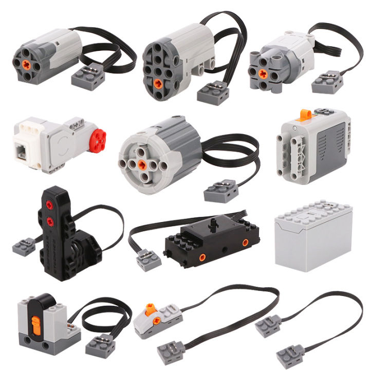 Technical Parts Building Blocks Electronic Model MOC Power Functions Motor IR Speed Remote Control Receiver Battery Box DIY Toys