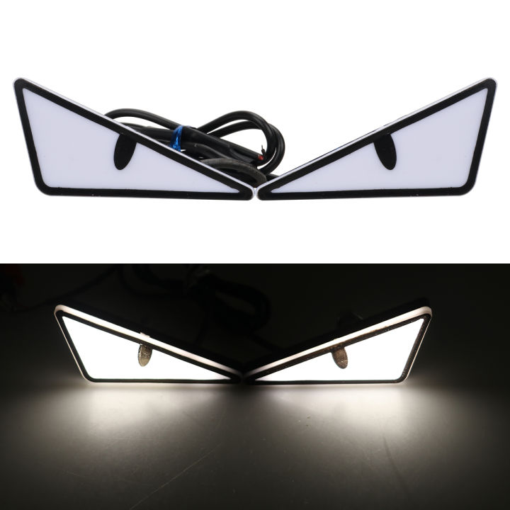 2Pcs%20Motorcycle%20Led%20Demon%20Eye%20Light%20Semicircle/Triangle%20Eye%20Turn%20Signal%20Light%20Dynamic%20Tail%20Lamp%20Mini%20Car%20Decoration%20Lights%20-%20Image%207