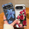 Rose Flowers Pattern Phone Case For Google Pixel 10 9 Pro XL 10 9 8 7 Pro 9A 8A 7A Shockproof Plating Soft TPU Transparent Cover. 