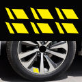 Car interior stickers 6-piece reflective car wheel rims Vinyl sticker Hash mark stripe Racing wheel hub size decoration. 