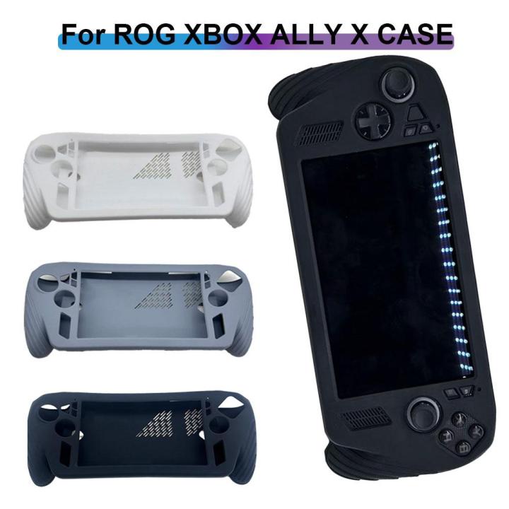 For ROG For Xbox Ally X Silicone Protective Case With Back Bracket Non-slip And Anti-fall Handheld Protective Cover 