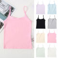 Gentle Protection for Girl No Underwire Camisole Top Young School Children Discreet Comfortable Vest Kids Solid Color Undershirt. 