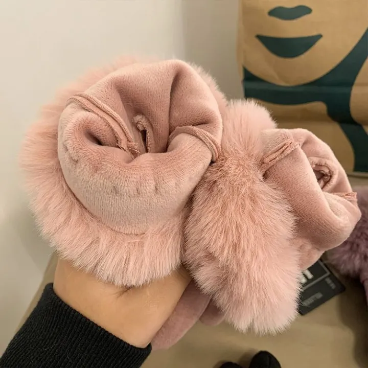 Winter%20Women%20Keep%20Warm%20Plus%20Velvet%20Touch%20Screen%20Thicken%20Plush%20Wrist%20Suede%20Gloves%20Fashion%20Personality%20Elegant%20Drive%20Cycling%20-%20Image%205